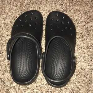 Never worn new crocs! Black! Size 6!